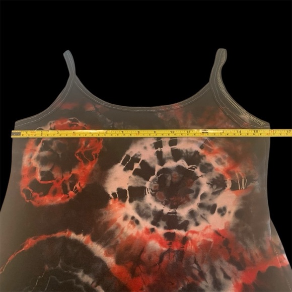 Two Tank Tops Together or Not Tie Die Boho & Rocker Embellished Statement Top S - Picture 12 of 14